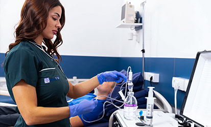 Blood ozonation therapy used to support oxygenation and overall patient condition