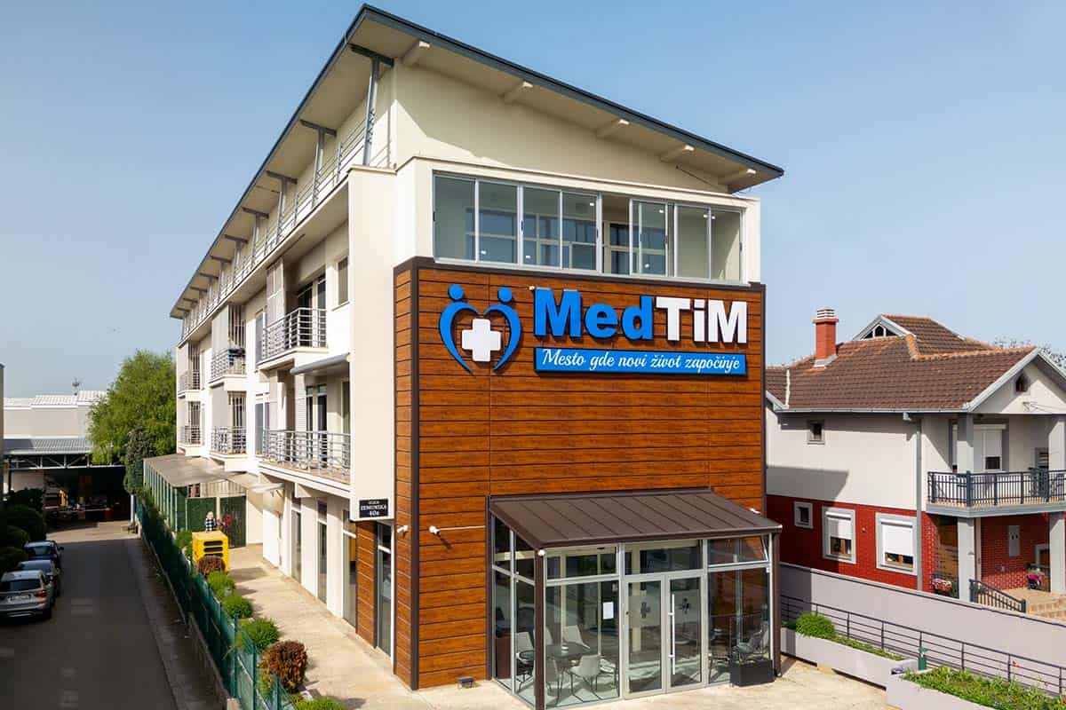 MedTiM Hospital Building MedTiM Hospital building in a peaceful location near Belgrade