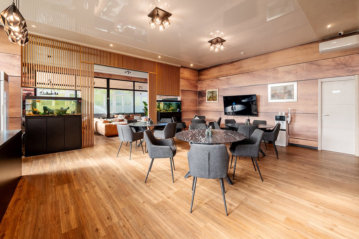 Dining room at MedTiM Clinic for patients during treatment
