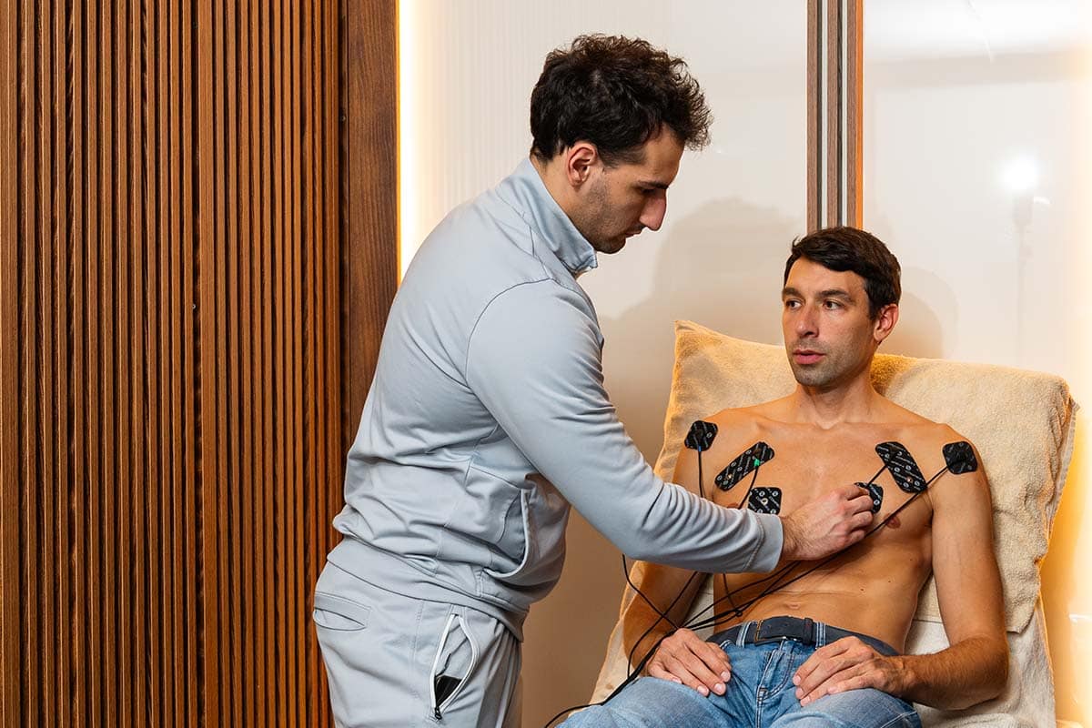 Electrical Muscle Stimulation Therapy Electrical muscle stimulation therapy for physical recovery