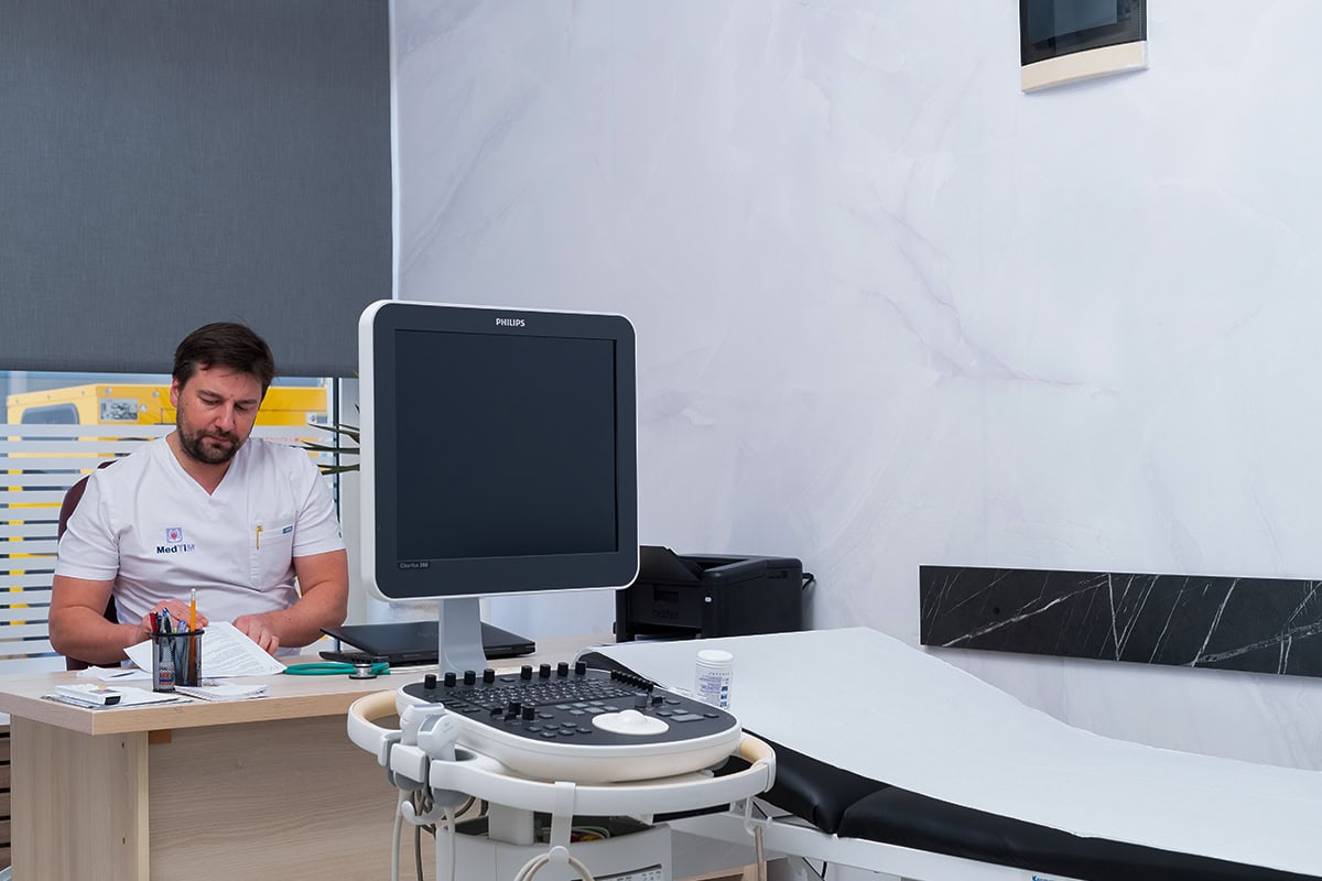 Doctor Examination Doctor examination at MedTiM Hospital during treatment and medical supervision