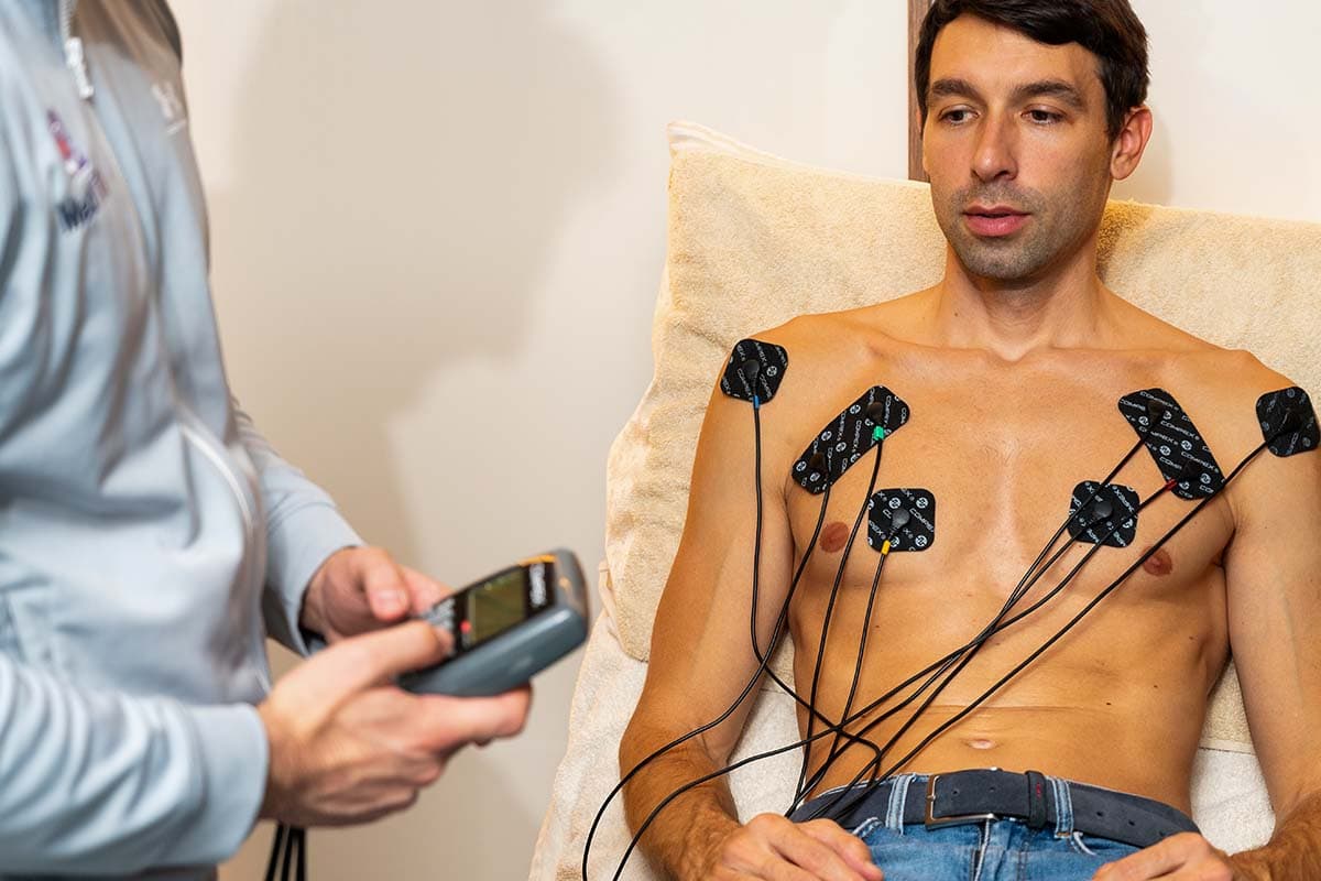 Muscle Electrostimulation Treatment Muscle electrostimulation treatment at MedTiM Hospital