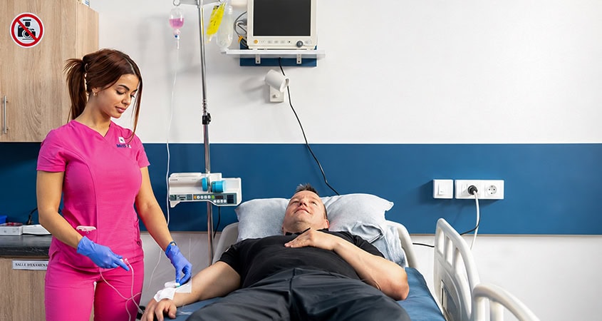 Opioid Addiction Treatment Procedure Medical detoxification procedure during opioid addiction treatment at MedTiM Clinic