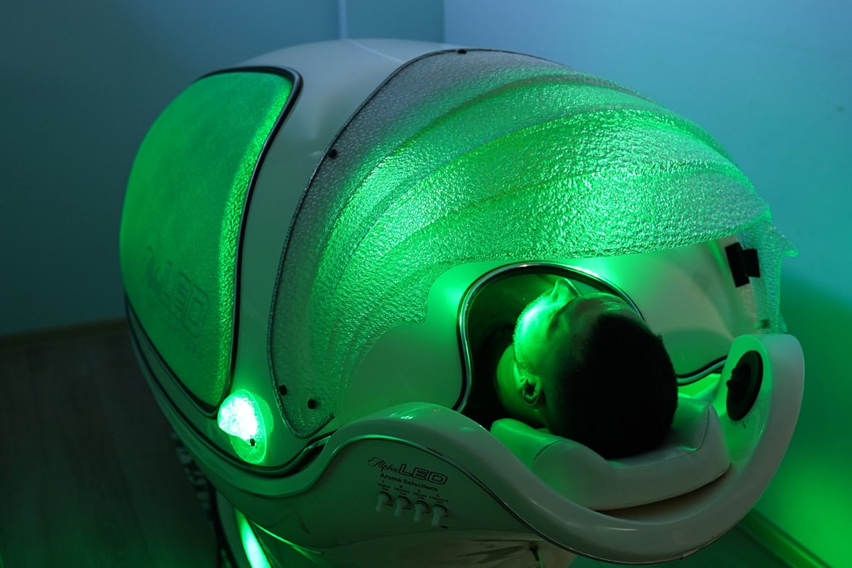 Oxy Alpha LED Wellness Therapy Oxy Alpha LED wellness treatment for relaxation and recovery