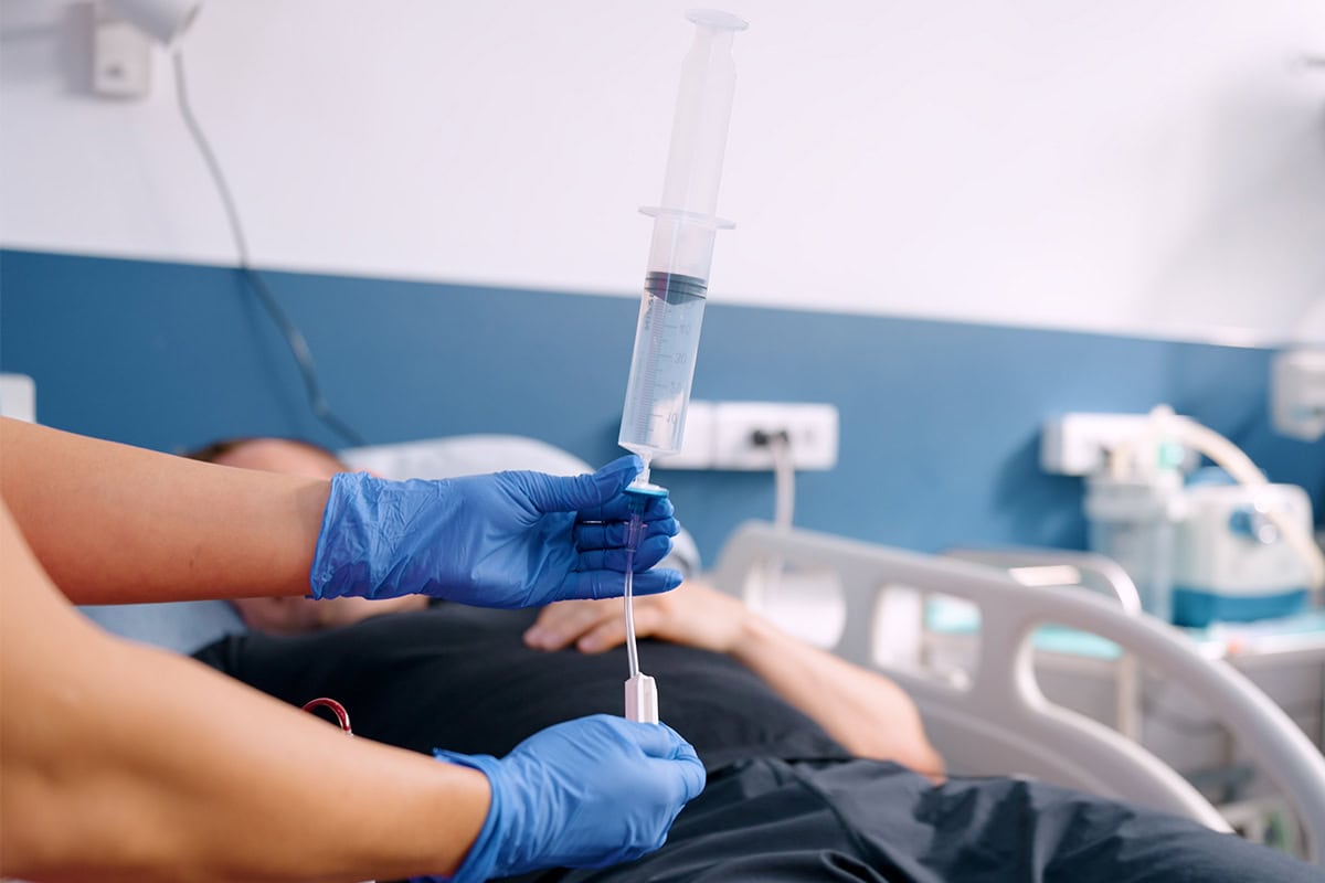 Ozone Therapy Procedure Ozone therapy procedure at MedTiM Clinic as part of supportive treatment
