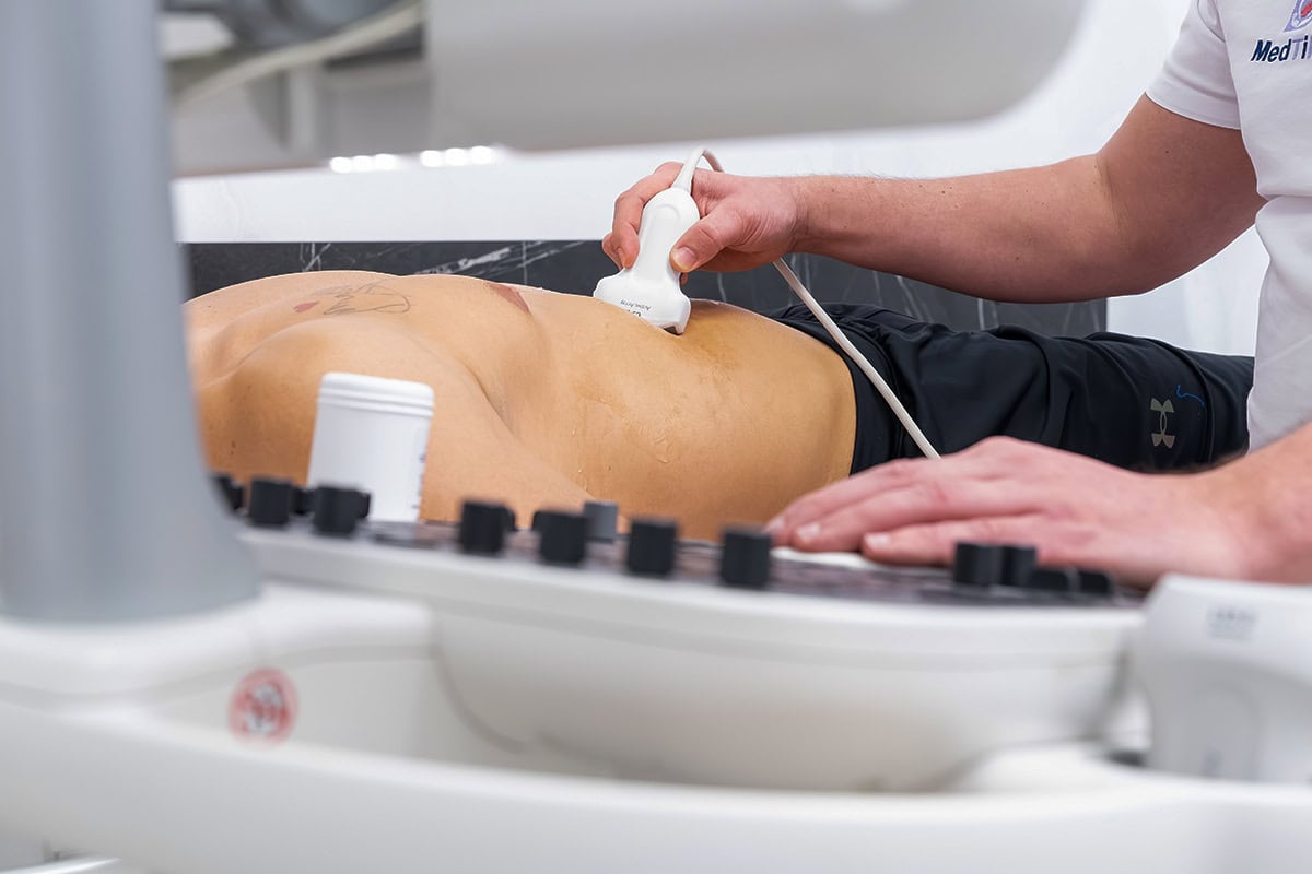 Ultrasound Diagnostics Ultrasound diagnostics at MedTiM Clinic as part of patient assessment and treatment planning