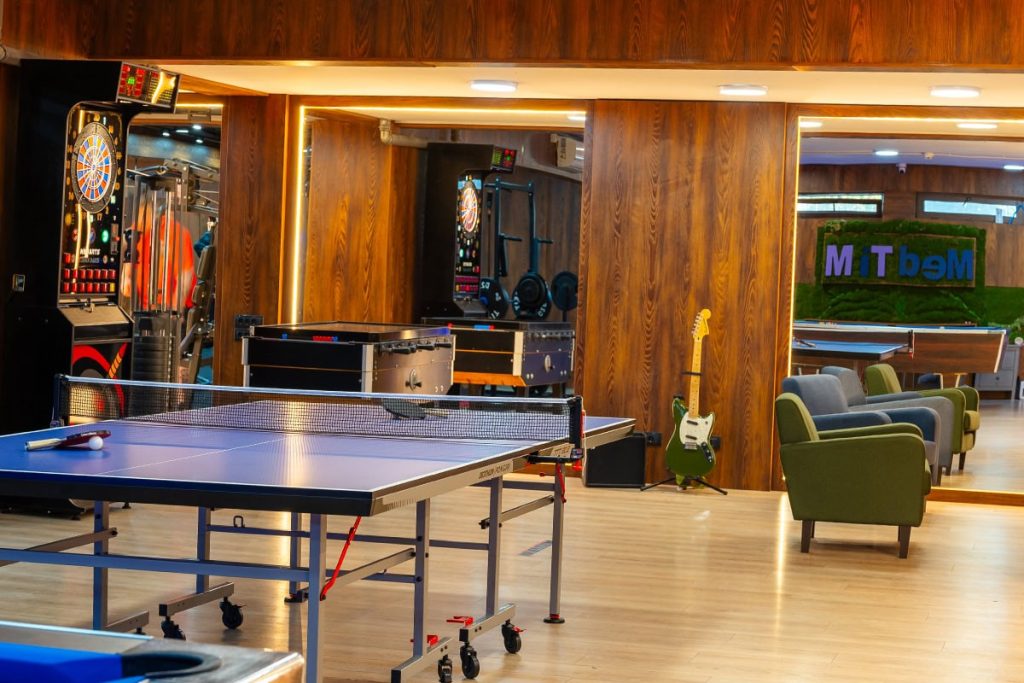 Recreation and Gaming Area Recreation and gaming area for patients during recovery
