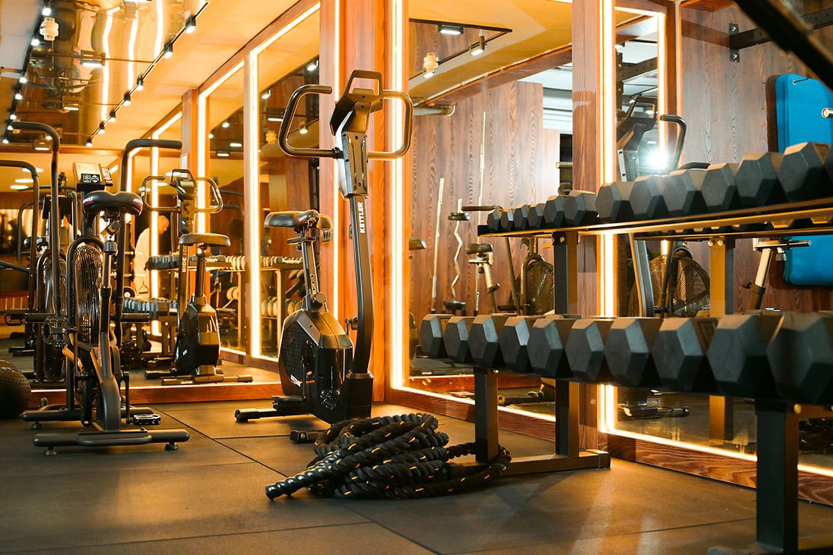 Fitness Gym Fitness gym at MedTiM Clinic for physical activity and recovery support