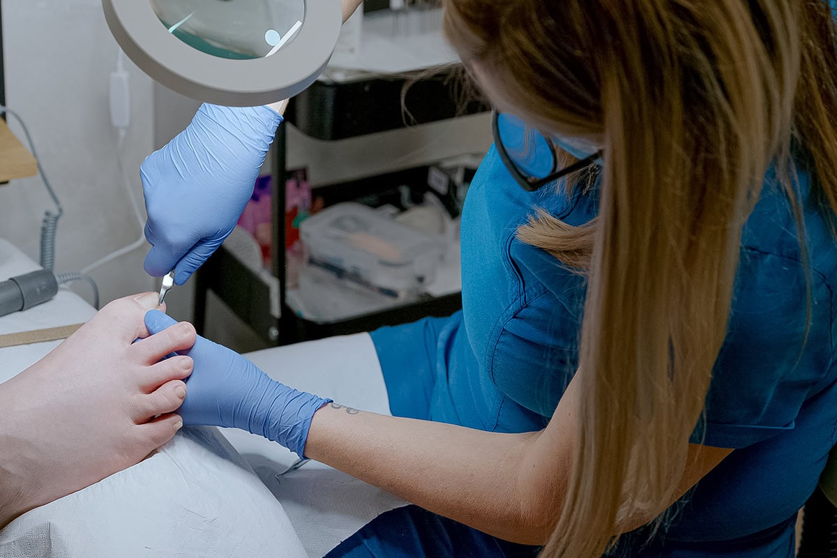 Podology Treatment Podology treatment at MedTiM Clinic as part of patient wellness care