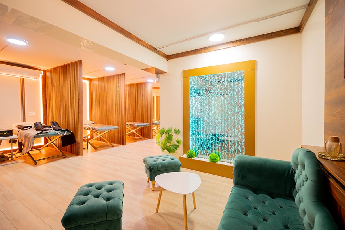 Relaxation Spa Area Relaxation spa area at MedTiM Clinic for patient comfort and recovery support