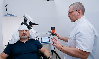 TMS therapy using non-invasive magnetic stimulation to support brain activity regulation